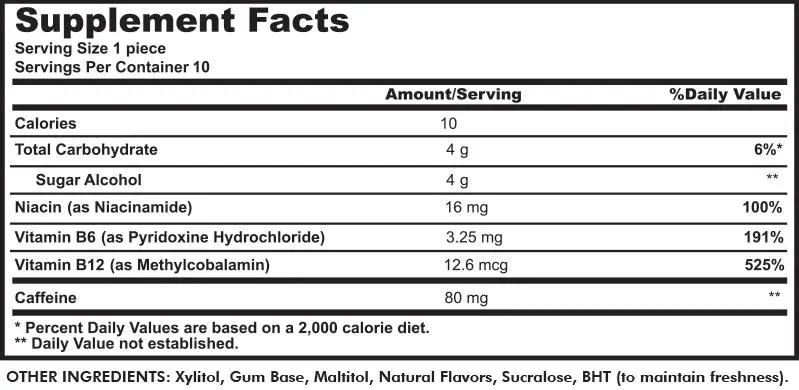 H2 Golf Gum Energy Supplement 2 H2 Golf Gum Energy Supplement - Image 2