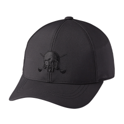Volvik Golf Embroidered Skull Cap -CLUBS Shop 0004 Skull embroidery cap black