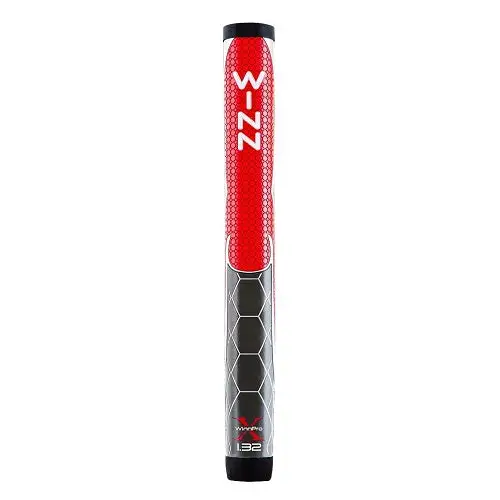 Winn Golf Pro X Putter Grips - 1.32" Red Gray 1 Winn Golf Pro X Putter Grips - 1.32" Red Gray