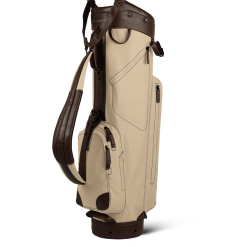 Sun Mountain Golf Canvas & Leather Cart Bag -CLUBS Shop 190738CanvasLeatherCartNatural Brown