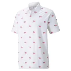 Cobra Golf Puma Men's Volition Flags Golf Polo