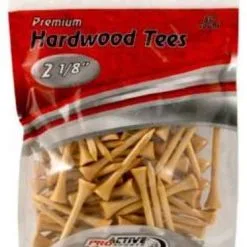 ProActive Premium Sports Hardwood Golf Tees 2.125" 80 Count