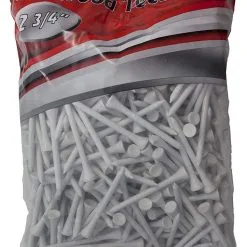 CaddiesShack ProActive Premium Sports Hardwood Golf Tees 2.75" 500 Count -CLUBS Shop 2.75 White 500
