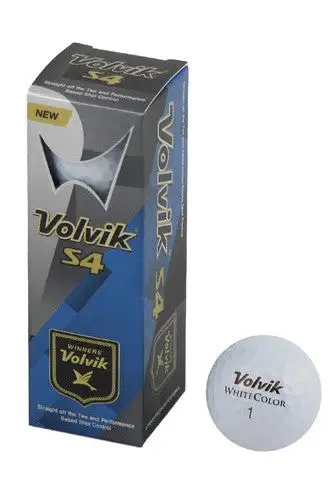 Volvik S4 Golf Balls - White (3 Ball Sleeve) 1 Volvik S4 Golf Balls - White (3 Ball Sleeve)