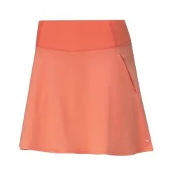 Puma Women's PWRShape Solid Golf Skirt -CLUBS Shop 2021PWRShapeSolidWovenSkirt GeorgiaPeach