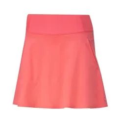 Puma Women's PWRShape Solid Golf Skirt -CLUBS Shop 2021PWRShapeSolidWovenSkirt IgnitePink