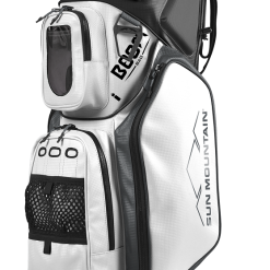Sun Mountain 2023 Boom Bag Golf Cart Bag With Speakers -CLUBS Shop 2023 BoomCart 230392 black white
