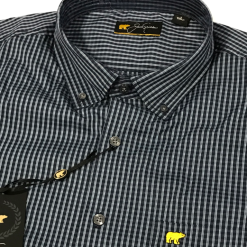 Callaway Jack Nicklaus Black Label By Perry Ellis Mini Plaid Button Down Shirts -CLUBS Shop 2ColorsMiniPlaid ClassicNavy1