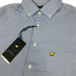 Callaway Jack Nicklaus Black Label By Perry Ellis Mini Plaid Button Down Shirts -CLUBS Shop 2ColorsMiniPlaid Marina1