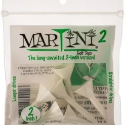 J&M Martini Tees - 2" - 6 Pack -CLUBS Shop 2inch White