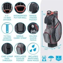 Sun Mountain Golf 2020 Sync Cart Bag -CLUBS Shop 51QATlT JbL