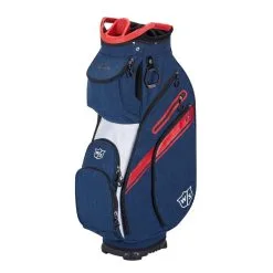 Wilson Staff EXO II Golf Cart Bags -CLUBS Shop 5537dd395b99fd6943e8a6ebf6b013c965e6801d WGB6650NA 0 WS EXO II CART NA RD WH