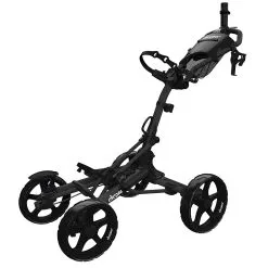 Proactive Clicgear Golf 4-Wheel Push Cart Model 8.0+ -CLUBS Shop 8.0 Black Unfolded