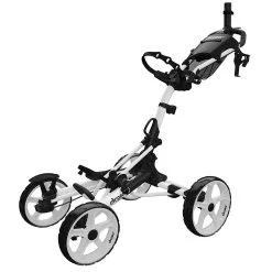 Proactive Clicgear Golf 4-Wheel Push Cart Model 8.0+ -CLUBS Shop 8.0 White Unfolded