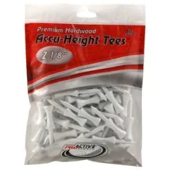 ProActive Sports Premium Hardwood Accu-Height Golf Tees -CLUBS Shop Accu Height Tees 2.125 a