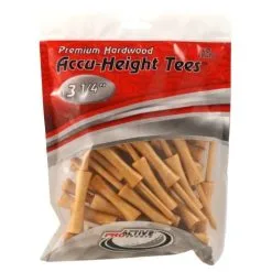 ProActive Sports Premium Hardwood Accu-Height Golf Tees -CLUBS Shop Accu Height Tees 3.25 a