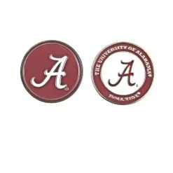 J&M NCAA Double Sided Collegiate Golf Ball Marker Coins -CLUBS Shop Alabama 1
