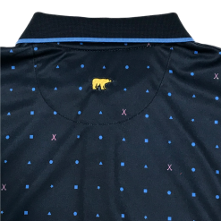 Callaway Jack Nicklaus Black Label By Perry Ellis All Over Mini Geo Polo Shirts -CLUBS Shop AllOverMiniGeo ClassicNavy2