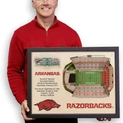 CaddiesShack YouTheFan! NCAA 25-Layer StadiumView Wall Art 8 CaddiesShack YouTheFan! NCAA 25-Layer StadiumView Wall Art -CLUBS Shop ArkansasRazorbacks3