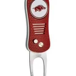 Team Golf Retractable Switchblade Switchfix Divot Tool Ball Marker - NCAA -CLUBS Shop Arkansas Razorbacks Switchfix 44448 104