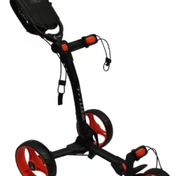 TGIB Axglo Golf TriLite 3 Wheel Push Cart -CLUBS Shop AxgloTriLiteBlackRed