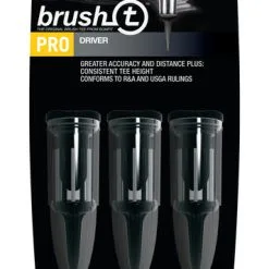 J And M Brush-t Golf Original Brush Tees -CLUBS Shop Black