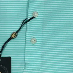 Callaway Jack Nicklaus Black Label By Perry Ellis Feeder Stripe Polo Shirts -CLUBS Shop BlackLabelPolo FeederStripe ArubaBlue1 scaled