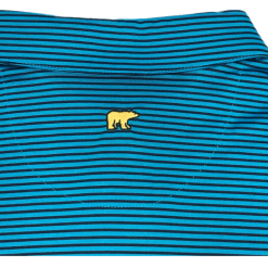 Callaway Jack Nicklaus Black Label By Perry Ellis Feeder Stripe Polo Shirts -CLUBS Shop BlackLabelPolo FeederStripe BlueJewel2
