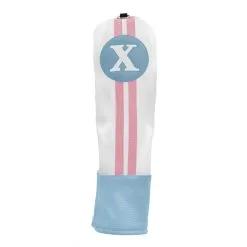 Hireko Sahara Retro Vintage #X Fairway Wood Headcovers -CLUBS Shop Blue White Pink X Wood
