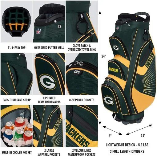 Team Golf NFL The Bucket II Team Effort Cart Bag -CLUBS Shop Bucket II Cart Bag 102fc232 9a86 4182 a07e 0f314f0f4110