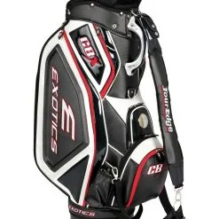 Tour Edge Exotics CBX Staff Bag Black White 4-Way Divided