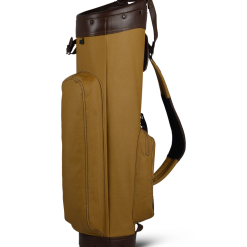 Sun Mountain Golf Canvas & Leather Cart Bag -CLUBS Shop CanvasLeatherCartClay BrownAltShot