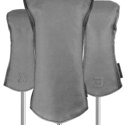 Sun Mountain Golf Canvas & Leather Head Covers -CLUBS Shop CanvasLeatherHeadcoverSlate Black