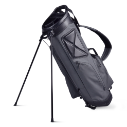Sun Mountain Golf Canvas & Leather Carry Stand Bag -CLUBS Shop CanvasLeatherStandSlate BlackAltShot