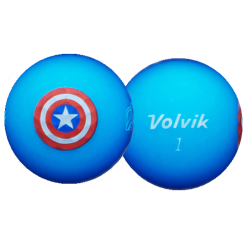 Volvik Marvel Avengers 5 Golf Balls Character Pack -CLUBS Shop CaptainAmericaBallBlur