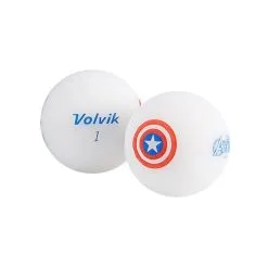 Volvik Marvel Character Golf Ball 4 Pack 17 Volvik Marvel Character Golf Ball 4 Pack -CLUBS Shop Captain America Ball