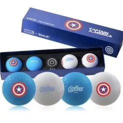 Volvik Marvel Limited Edition Marvel Golf Ball Gift Packs -CLUBS Shop Captain America Box