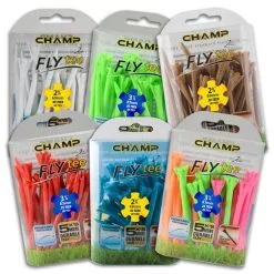 CaddiesShack Champ Fly Tees 3.25" Plastic Golf Tees