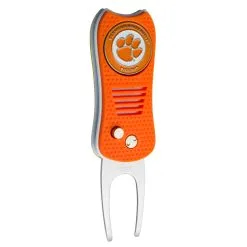 Team Golf Retractable Switchblade Switchfix Divot Tool Ball Marker - NCAA -CLUBS Shop Clemson 5761ef9e 0434 49d5 a3ed d47461481b72