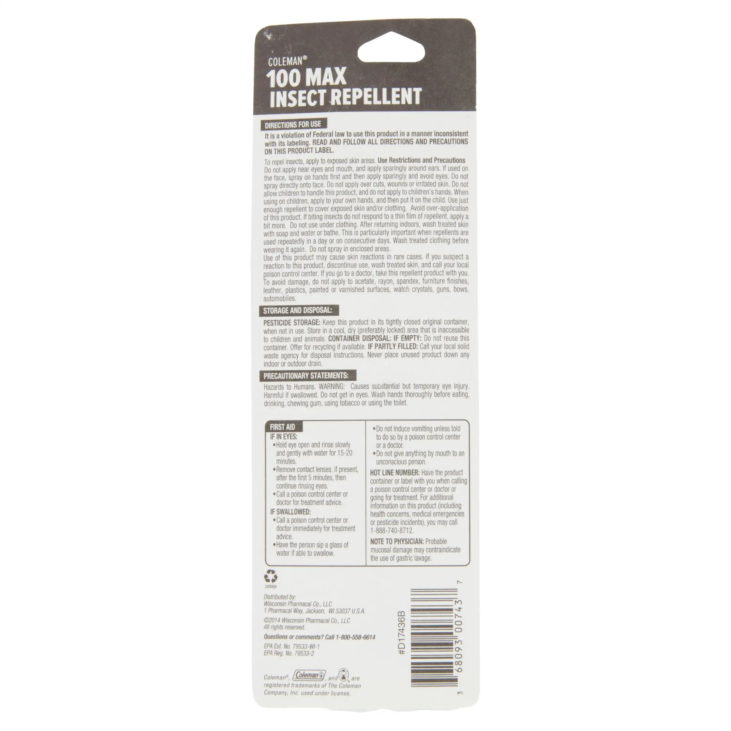 Hornung's Coleman 100 Max Insect Repellent GoReady Pen 2 Hornung's Coleman 100 Max Insect Repellent GoReady Pen - Image 2