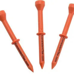 CaddiesShack Consistent Tee Golf Tees 10 Pack - 3.25" 15 CaddiesShack Consistent Tee Golf Tees 10 Pack - 3.25" -CLUBS Shop ConsistentTees Orange2