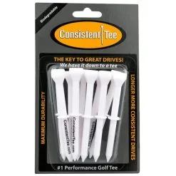 CaddiesShack Consistent Tee Golf Tees 10 Pack - 3.25" 13 CaddiesShack Consistent Tee Golf Tees 10 Pack - 3.25" -CLUBS Shop Consistent Tee White Color