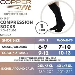 Proactive Copper Fit Energy Compression Socks -CLUBS Shop CopperFit CompressionSocksSM2