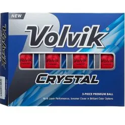 Volvik Crystal Focus Colored Golf Balls -CLUBS Shop CrystalFocus2022 RubyRed