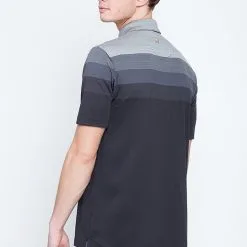 Callaway Jack Nicklaus Black Label By Perry Ellis Engineered Jacquard Polo Shirts -CLUBS Shop EngineeredJacquardPolo Caviar2