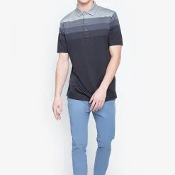 Callaway Jack Nicklaus Black Label By Perry Ellis Engineered Jacquard Polo Shirts -CLUBS Shop EngineeredJacquardPolo Caviar4