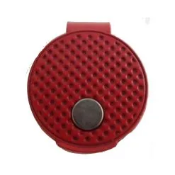 J&M Evergolf Round Magnetic Ball Marker Hat Clip -CLUBS Shop EverGolf Round Cap Clip Red