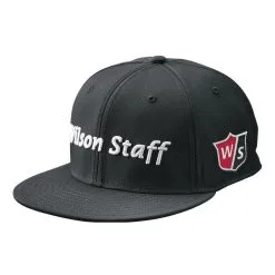 Wilson Staff Golf Flat Brim Tour Caps - Assorted Colors -CLUBS Shop Flat Brim Black 1