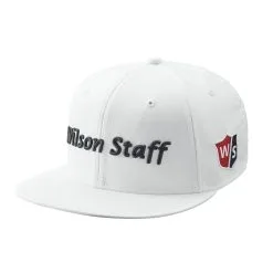 Wilson Staff Golf Flat Brim Tour Caps - Assorted Colors -CLUBS Shop Flat Brim White 1