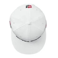 Wilson Staff Golf Flat Brim Tour Caps - Assorted Colors -CLUBS Shop Flat Brim White 3